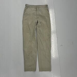 Vintage 60s Koraton Beige Sanforized Cotton Chinos 25x27